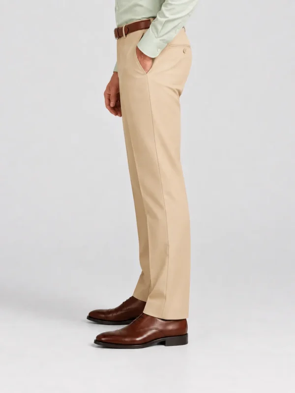 Beige-Slim-Fit-Dress-Pant Beige Slim Fit Dress Pant